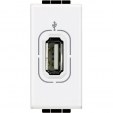 Bticino Living Light white Socket USB  for data transmition
