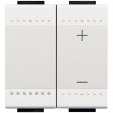 Bticino Living Light white Impulse dimmer 2 modules 300/600W (resistive / inductive)