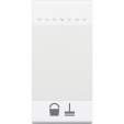 Bticino Living Light white Rocker - with symbol -rearrange-the-room - 1 module