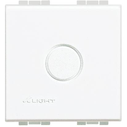 Bticino Living Light balts Centrālā plate slēgta 2 moduļi ar caurumu