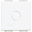 Bticino Living Light white Blank plate 2 modules with knockout