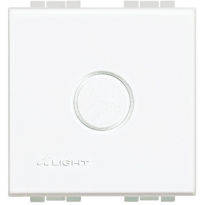 Bticino Living Light white Blank plate 2 modules with knockout