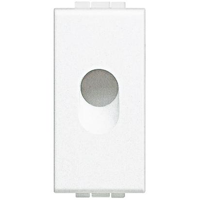 Bticino Living Light white Blank plate with knockout 9mm 1 module