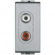 Bticino Living Light tech Socket Audio RCAx2