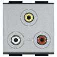Bticino Living Light tech Socket Audio RCAx3