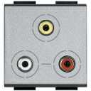 Bticino Living Light tech Socket Audio RCAx3