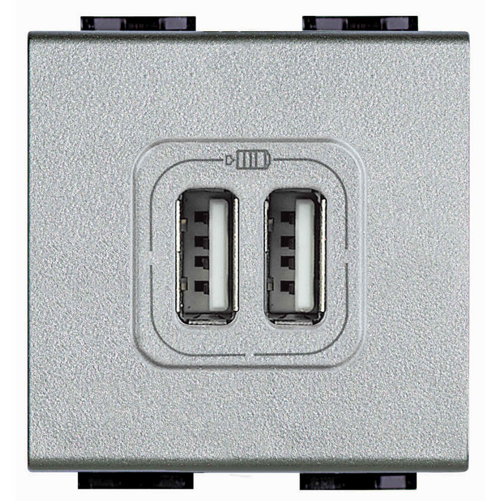Bticino Living Light tech Socket USB 2 modules