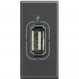 Axolute anthracite Socket USB - data transfer