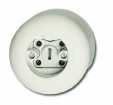 PERILEX surface mounted socket, 25 A, white