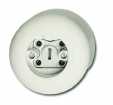 PERILEX surface mounted socket, 25 A, white