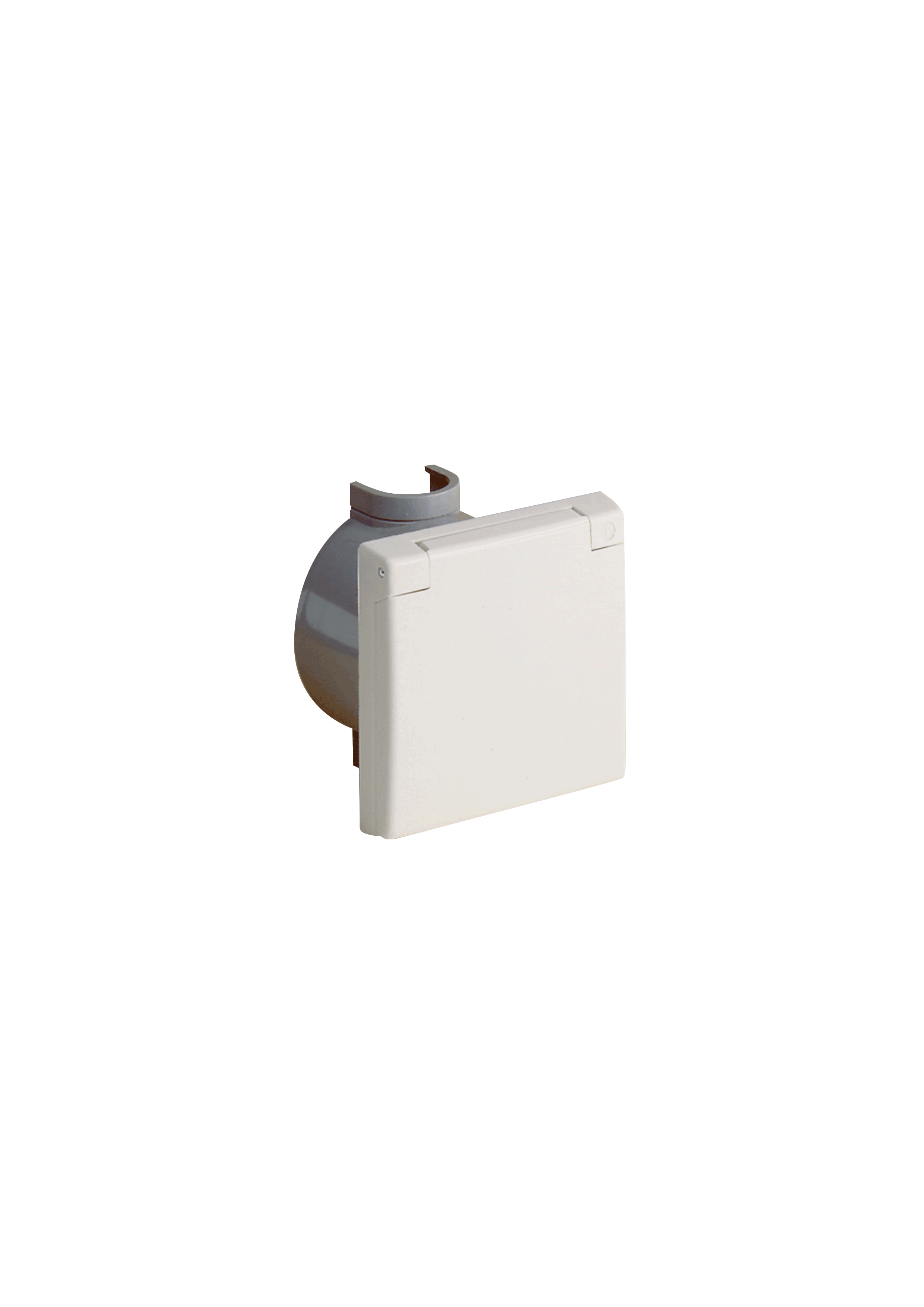 PERILEX flush mounted socket with wall socket, 16 A, IP44 white