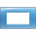 Bticino LivingLight Frame Italian standart Blue 4- gang