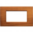 Bticino LivingLight Rāmis Itāļu standarts Cherrywood 4- vietīgs