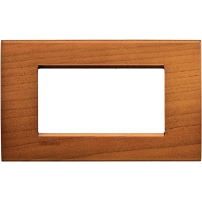 Bticino LivingLight Frame Italian standart Cherrywood 4- gang
