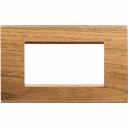 Bticino LivingLight Frame Italian standart Walnut 4- gang
