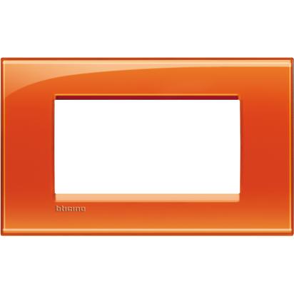 Bticino LivingLight Rāmis Itāļu standarts Orange 4- vietīgs