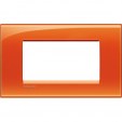 Bticino LivingLight Frame Italian standart Orange 4- gang