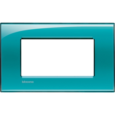 Bticino LivingLight Рамка Итальянский стандарт Green 4- местная