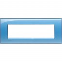 Bticino LivingLight Рамка Итальянский стандарт Blue 7- местная