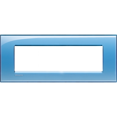 Bticino LivingLight Рамка Итальянский стандарт Blue 7- местная