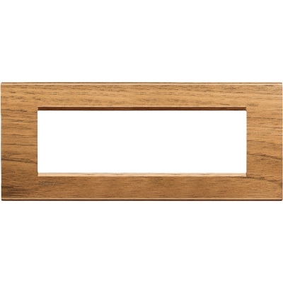 Bticino LivingLight Frame Italian standart Walnut 7- gang