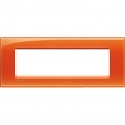 Bticino LivingLight Рамка Итальянский стандарт Orange 7- местная