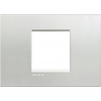 Bticino LivingLight Rāmis Itāļu standarts Silver 2-vietīgs- plats