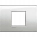Bticino LivingLight Frame Italian standart Moonlight Silve 2- gang - wide