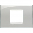 Bticino LivingLight Frame Italian standart Cold grey 2- gang - wide