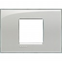 Bticino LivingLight Frame Italian standart Cold grey 2- gang - wide