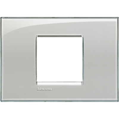 Bticino LivingLight Frame Italian standart Cold grey 2- gang - wide