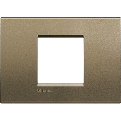 Bticino LivingLight Rāmis Itāļu standarts Square 2-vietīgs- plats
