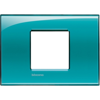 Bticino LivingLight Rāmis Itāļu standarts Green 2-vietīgs- plats