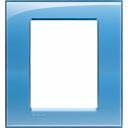 Bticino LivingLight Рамка Итальянский стандарт Blue 3 + 3- местная