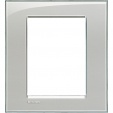 Bticino LivingLight Rāmis Itāļu standarts Cold grey 3 + 3- vietīgs