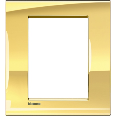 Bticino LivingLight Рамка Итальянский стандарт Ice gold 3 + 3- местная