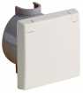 PERILEX flush mounted socket with wall socket, 16 A, IP44 white