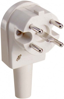 PERILEX angled plug, 16 A, white