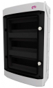 ECH-36PT-s distribution box 36 modules surface mounting with transparent door IP65 PE/N