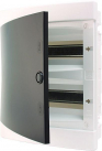 ECM24PT-s plastmasas sadalne 24 moduļi zemapmetuma, caurspidigs durvis IP40, 15 PE / 2x7 N