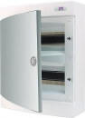 ECT24PO-s plastmasas sadalne sadalne 24 moduļi virsapmetuma baltas durvis , 15 PE / 2x7 N IP40