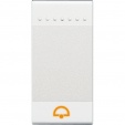 Bticino Living Light white Rocker - with symbol -bell - 1 module