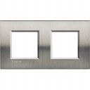Bticino LivingLight Rāmis Brushed steel 2- vietīga