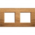 Bticino LivingLight Frame Walnut 2- gang