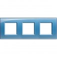 Bticino LivingLight Rāmis Blue 3- vietīga