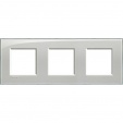 Bticino LivingLight Frame Cold grey 3- gang