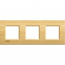 Bticino LivingLight Frame Bamboo 3- gang
