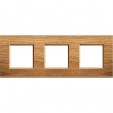 Bticino LivingLight Frame Walnut 3- gang