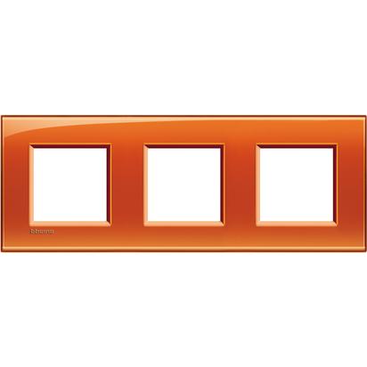 Bticino LivingLight Frame Orange 3- gang
