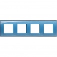 Bticino LivingLight Rāmis Blue 4- vietīga